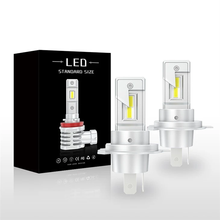 مصابيح LED للسيارات H4 6500K 8000 لومينس